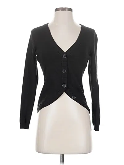 Pre-owned Ann Taylor Loft Cardigan Sweater In Black