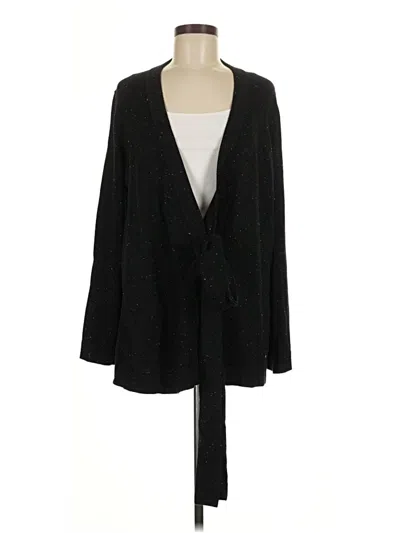 Pre-owned Ann Taylor Loft Cardigan Sweater In Black