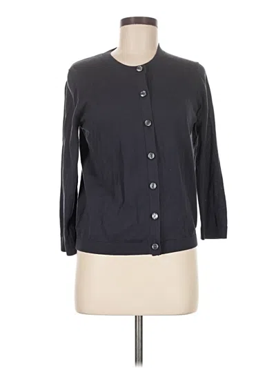 Pre-owned Ann Taylor Loft Cardigan Sweater In Black