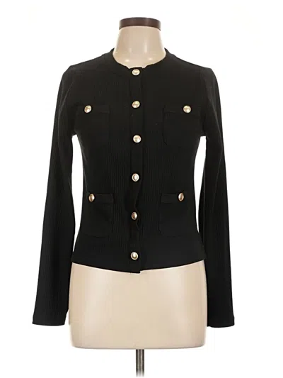 Pre-owned Ann Taylor Loft Cardigan Sweater In Black