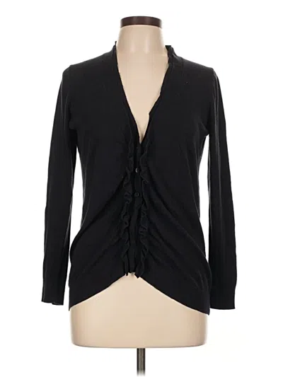 Pre-owned Ann Taylor Loft Cardigan Sweater In Black