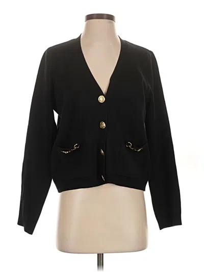Pre-owned Ann Taylor Loft Cardigan Sweater In Black