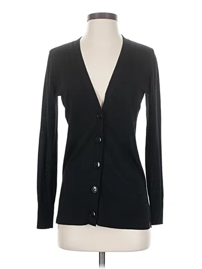 Pre-owned Ann Taylor Loft Cardigan Sweater In Black
