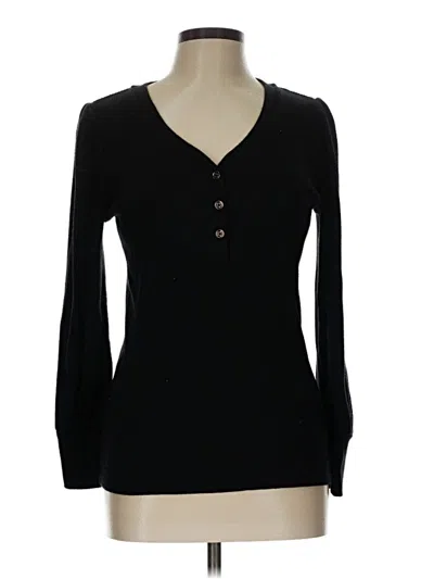 Pre-owned Ann Taylor Loft Cardigan Sweater In Black