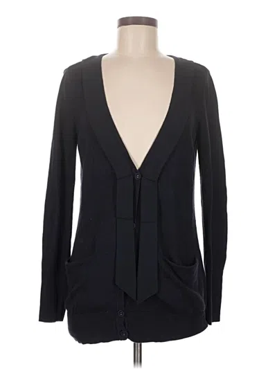 Pre-owned Ann Taylor Loft Cardigan Sweater In Black