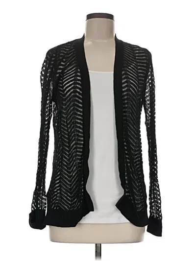 Pre-owned Ann Taylor Loft Cardigan Sweater In Black