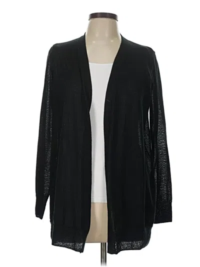 Pre-owned Ann Taylor Loft Cardigan Sweater In Black