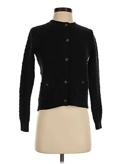 Pre-owned Ann Taylor Loft Cardigan Sweater In Black
