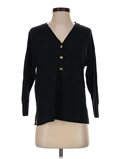Pre-owned Ann Taylor Loft Cardigan Sweater In Black