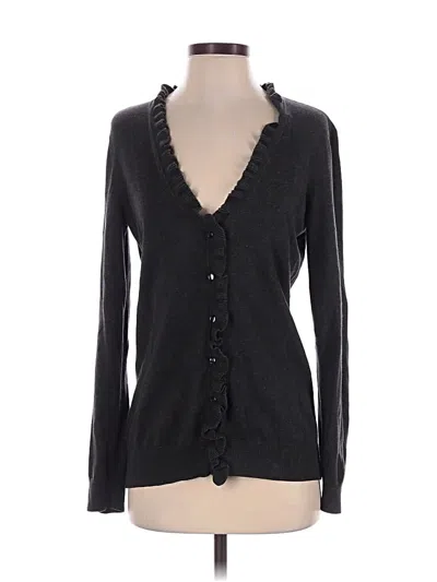 Pre-owned Ann Taylor Loft Cardigan Sweater In Black