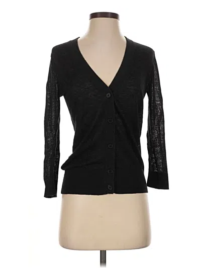 Pre-owned Ann Taylor Loft Cardigan Sweater In Black
