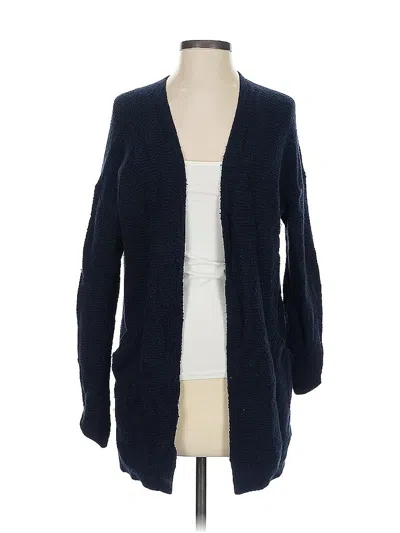 Pre-owned Ann Taylor Loft Cardigan Sweater In Blue