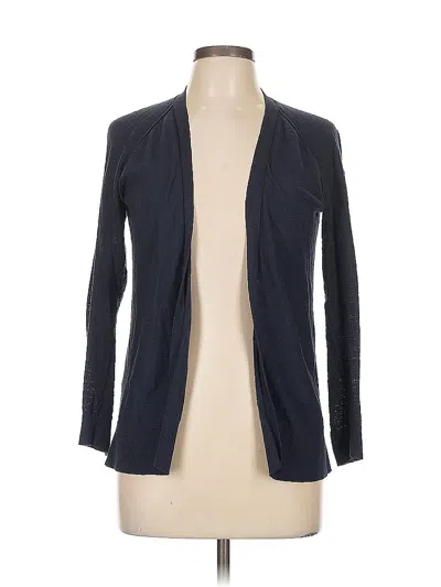Pre-owned Ann Taylor Loft Cardigan Sweater In Blue