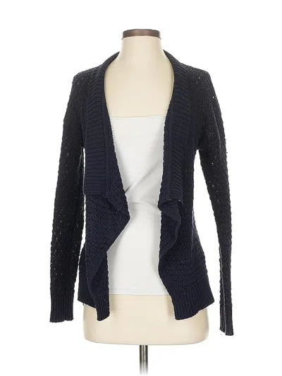 Pre-owned Ann Taylor Loft Cardigan Sweater In Blue