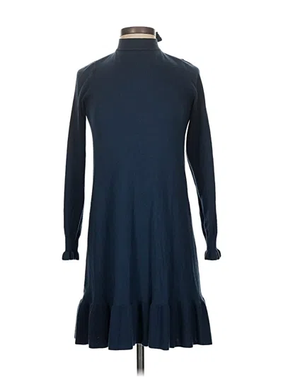 Pre-owned Ann Taylor Loft Cardigan Sweater In Blue