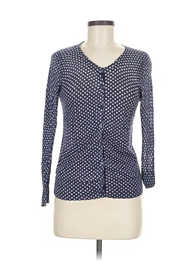 Pre-owned Ann Taylor Loft Cardigan Sweater In Blue
