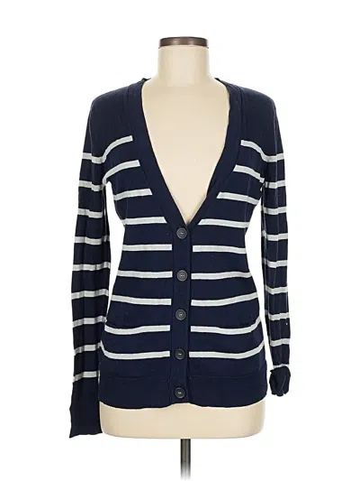 Pre-owned Ann Taylor Loft Cardigan Sweater In Blue
