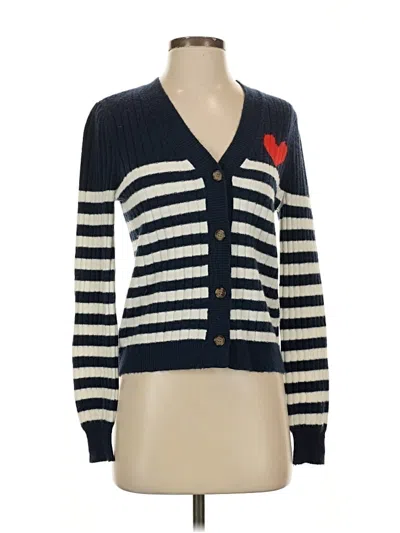 Pre-owned Ann Taylor Loft Cardigan Sweater In Blue