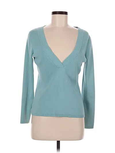 Pre-owned Ann Taylor Loft Cardigan Sweater In Blue