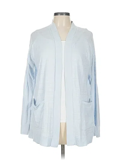 Pre-owned Ann Taylor Loft Cardigan Sweater In Blue