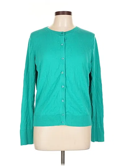 Pre-owned Ann Taylor Loft Cardigan Sweater In Blue