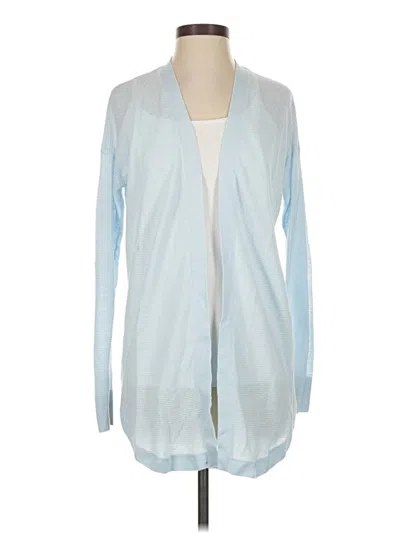 Pre-owned Ann Taylor Loft Cardigan Sweater In Blue