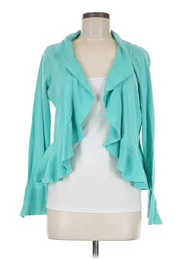 Pre-owned Ann Taylor Loft Cardigan Sweater In Blue