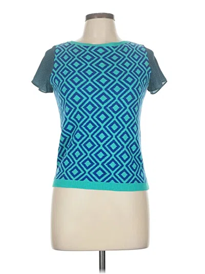 Pre-owned Ann Taylor Loft Cardigan Sweater In Blue