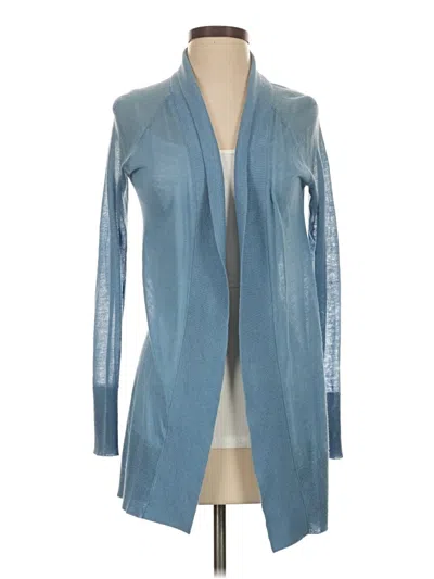 Pre-owned Ann Taylor Loft Cardigan Sweater In Blue