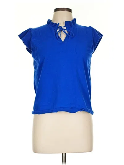 Pre-owned Ann Taylor Loft Cardigan Sweater In Blue