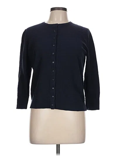 Pre-owned Ann Taylor Loft Cardigan Sweater In Blue