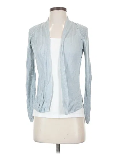 Pre-owned Ann Taylor Loft Cardigan Sweater In Blue