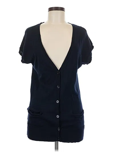 Pre-owned Ann Taylor Loft Cardigan Sweater In Blue