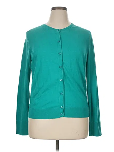 Pre-owned Ann Taylor Loft Cardigan Sweater In Blue