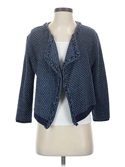 Pre-owned Ann Taylor Loft Cardigan Sweater In Blue