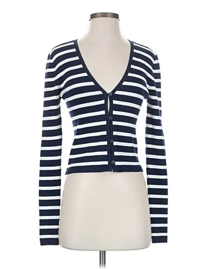 Pre-owned Ann Taylor Loft Cardigan Sweater In Blue