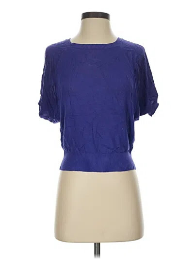 Pre-owned Ann Taylor Loft Cardigan Sweater In Blue