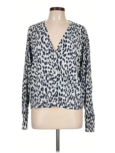 Pre-owned Ann Taylor Loft Cardigan Sweater In Blue