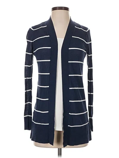 Pre-owned Ann Taylor Loft Cardigan Sweater In Blue