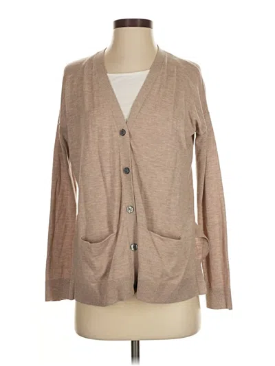 Pre-owned Ann Taylor Loft Cardigan Sweater In Brown