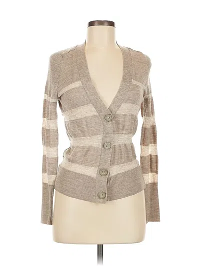 Pre-owned Ann Taylor Loft Cardigan Sweater In Brown