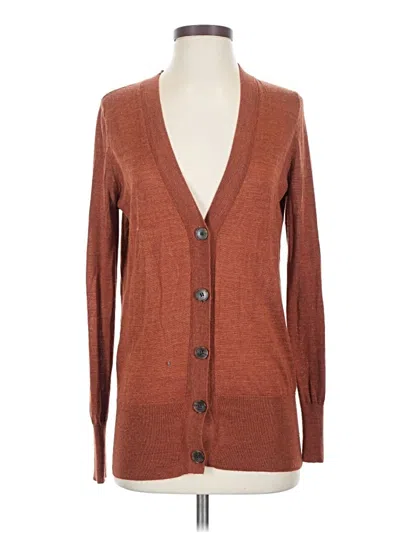 Pre-owned Ann Taylor Loft Cardigan Sweater In Brown