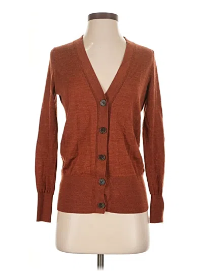 Pre-owned Ann Taylor Loft Cardigan Sweater In Brown