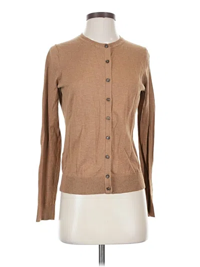 Pre-owned Ann Taylor Loft Cardigan Sweater In Brown