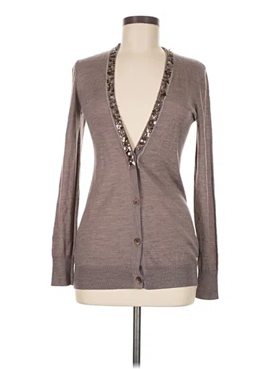 Pre-owned Ann Taylor Loft Cardigan Sweater In Brown