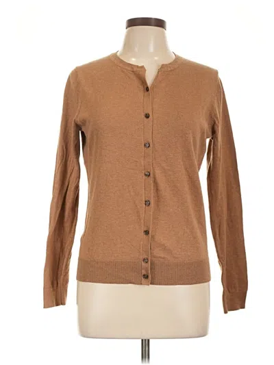 Pre-owned Ann Taylor Loft Cardigan Sweater In Brown