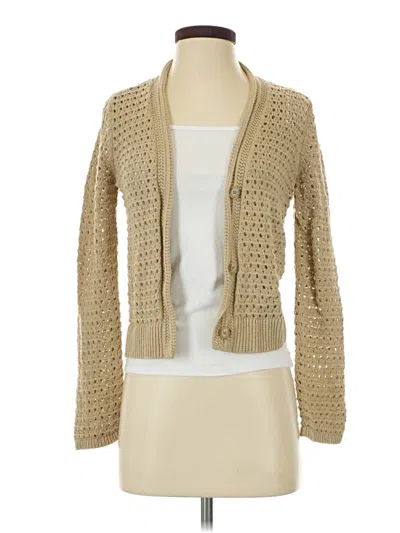 Pre-owned Ann Taylor Loft Cardigan Sweater In Brown