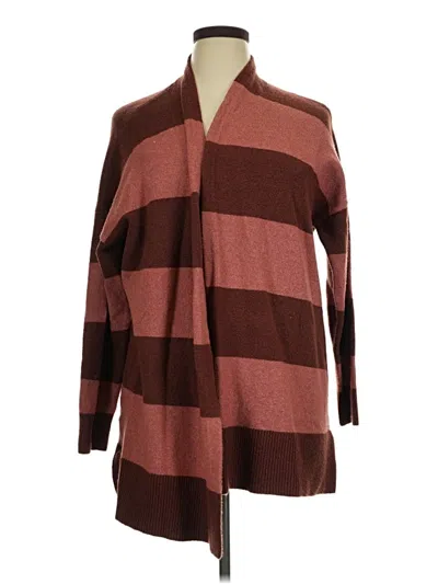 Pre-owned Ann Taylor Loft Cardigan Sweater In Brown