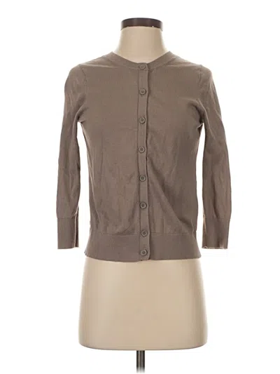 Pre-owned Ann Taylor Loft Cardigan Sweater In Brown