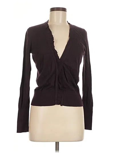 Pre-owned Ann Taylor Loft Cardigan Sweater In Brown